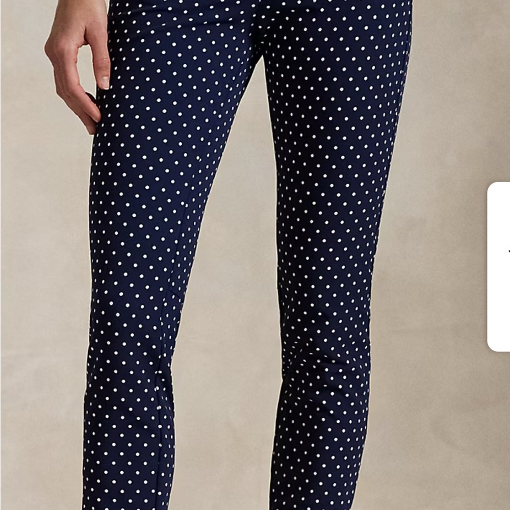 Lauren Ralph Lauren Black Polka Dot Pants